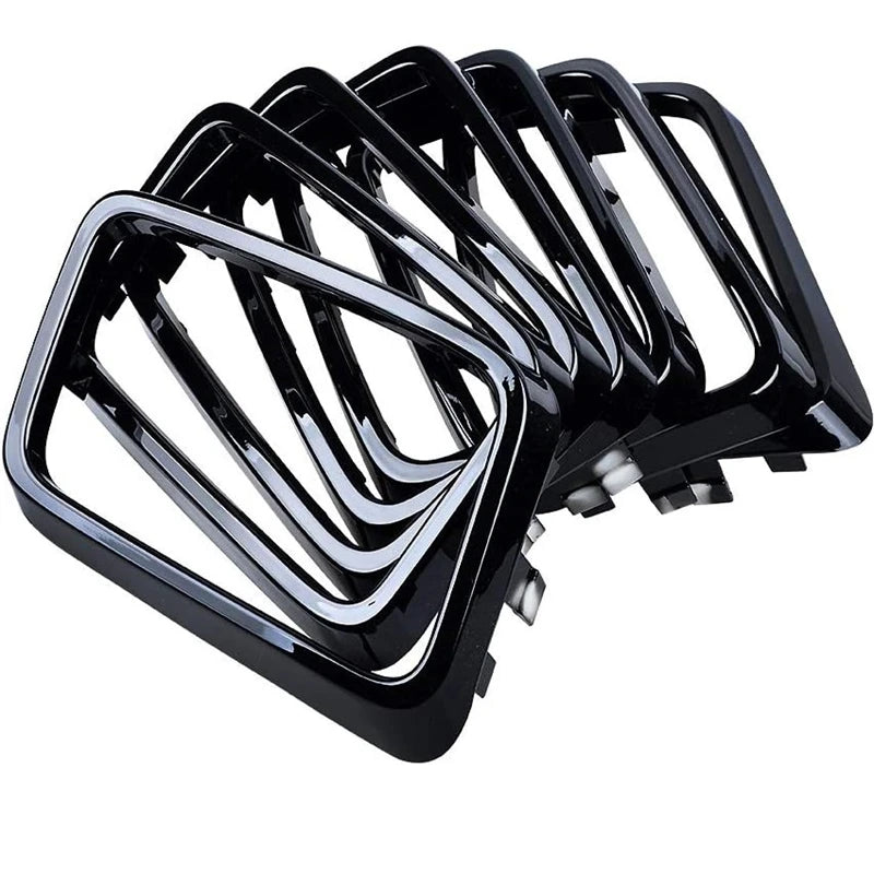 Gloss Black Grille Inserts, 7-Piece, 2017-2020 Jeep Grand Cherokee