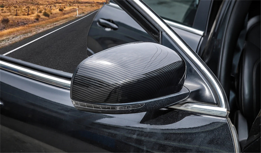 Carbon-Look Mirror Covers for Jeep Cherokee 2014-2023 / Compass 2017-2023