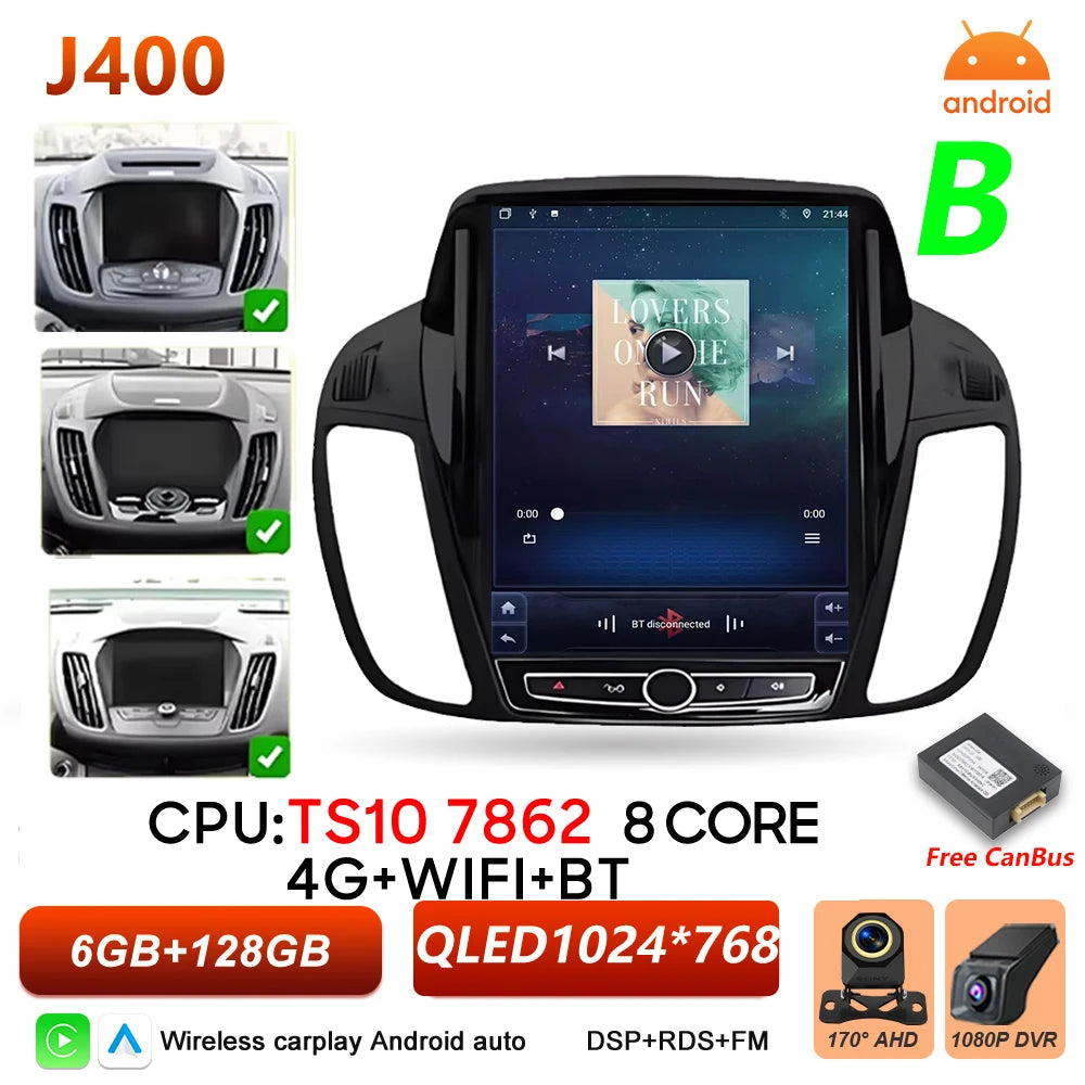 9.7 in. Android CarPlay Head Unit for 2013-2019 Ford Escape