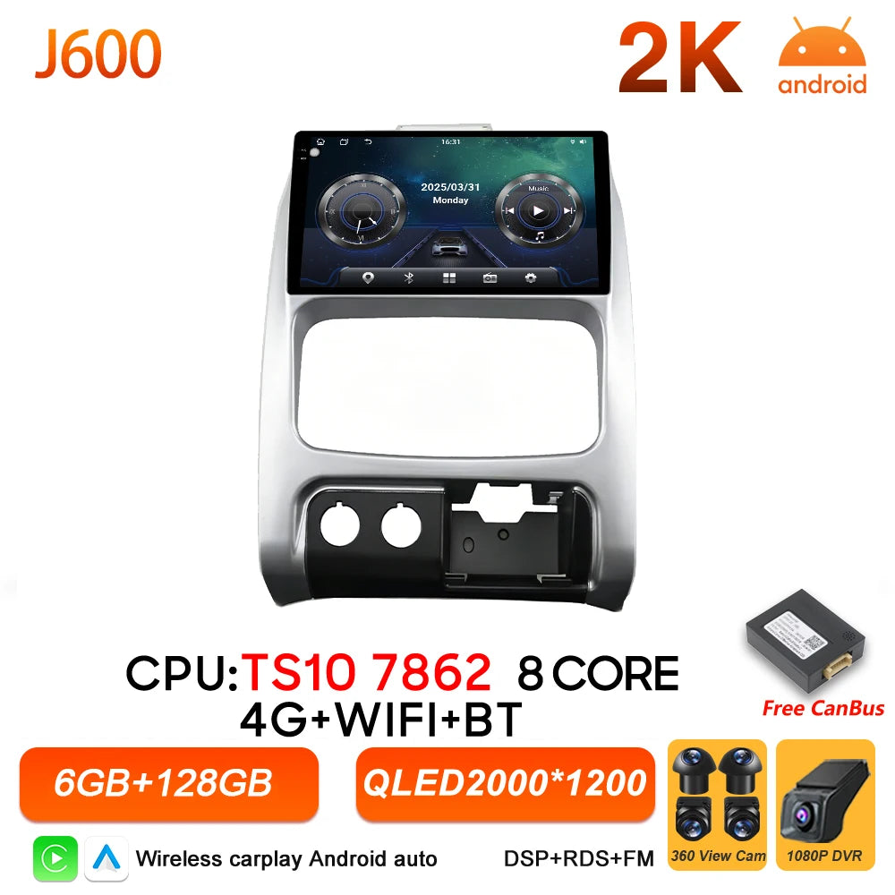 9 in. Android CarPlay Head Unit for 2002-2007 Jeep Liberty