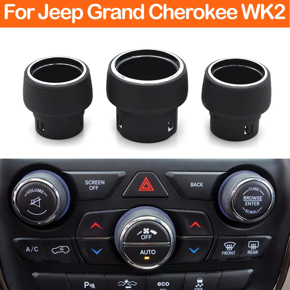 Climate and Radio Control Knob for 2014-2021 Jeep Grand Cherokee WK2