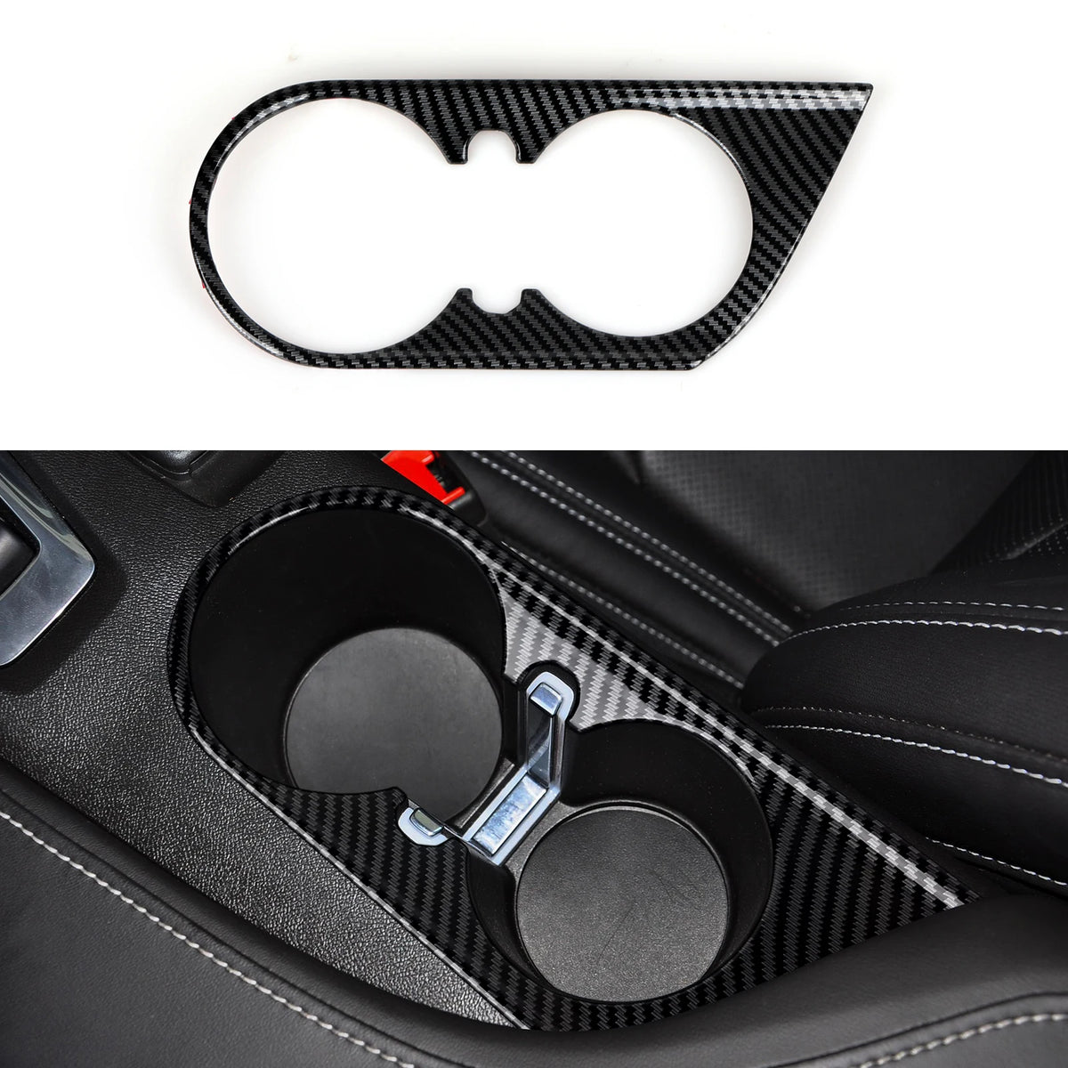 Carbon-Look Steering Wheel Button Panel Cover for 2016-2024 Chevy Camaro