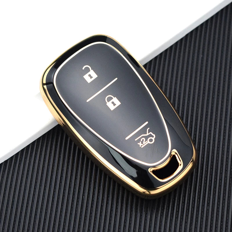 TPU Key Fob Cover for Chevy Malibu, Camaro, Cruze, Equinox, Bolt, Trax