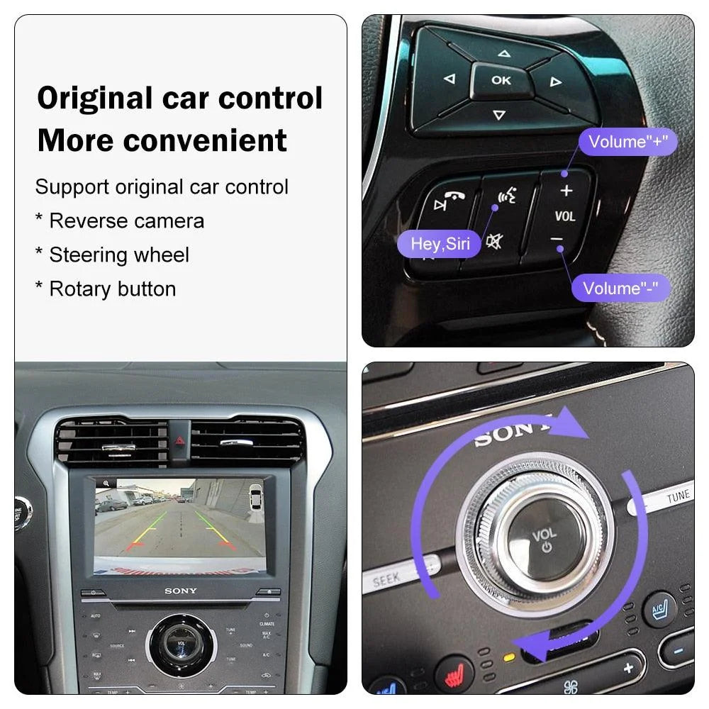 Wireless CarPlay and Android Auto Adapter for Ford SYNC 2