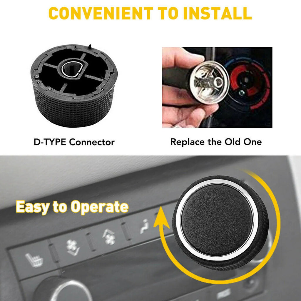 Rear Radio Volume Knob, 2 Pcs, for 2007-2013 Chevy Suburban, 22912547