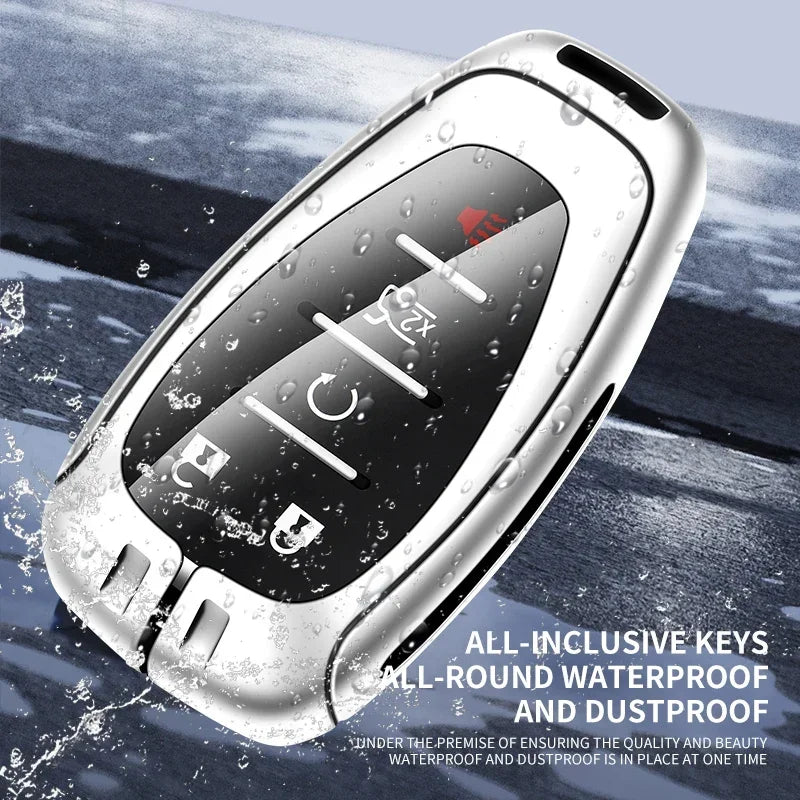 Zinc Alloy Key Fob Cover for Chevy Cruze, Camaro, Malibu, Equinox, Traverse