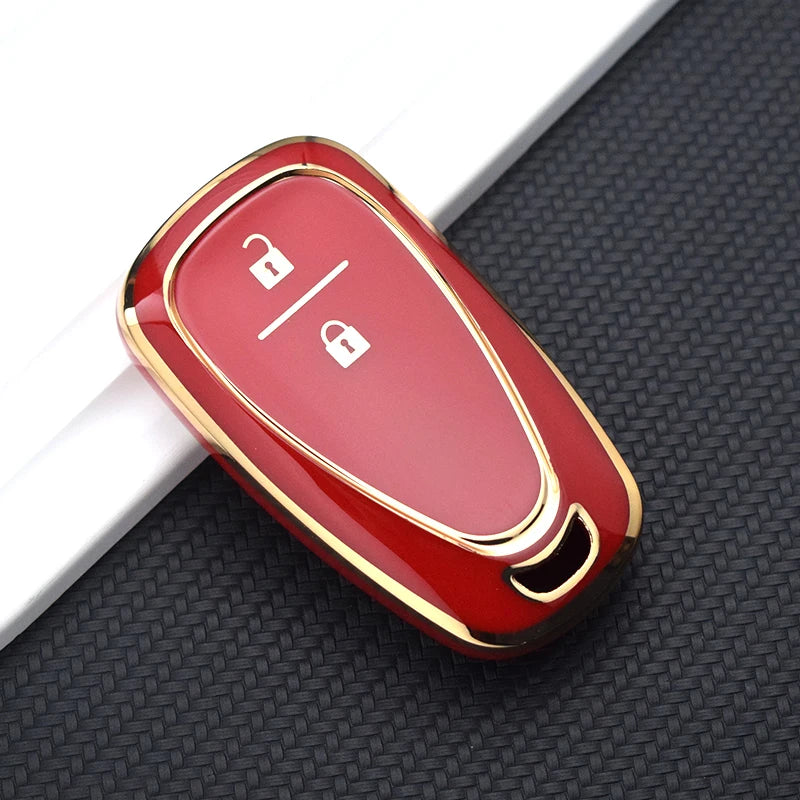 TPU Key Fob Cover for Chevy Malibu, Camaro, Cruze, Equinox, Bolt, Trax