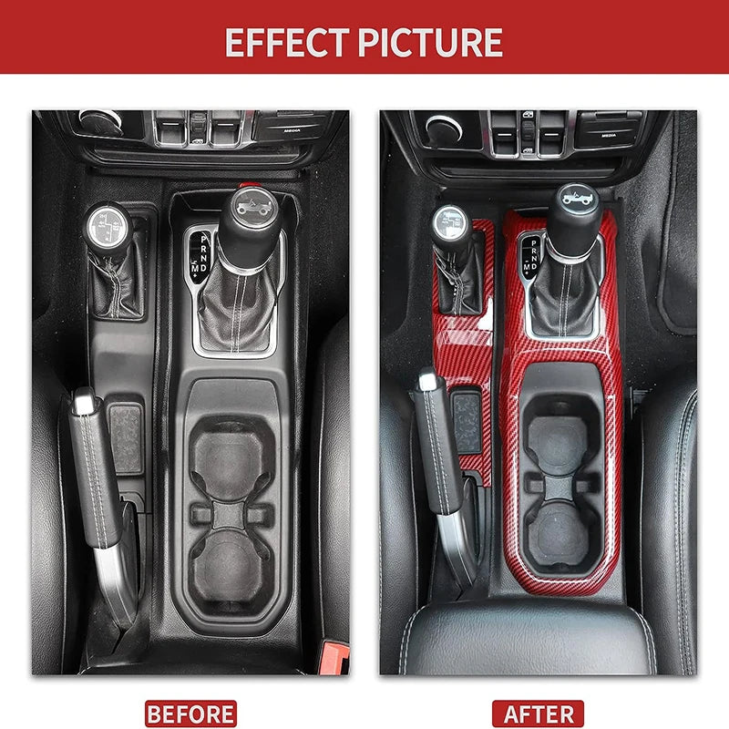 4WD Shift Panel Trim Cover for 2018-2023 Jeep Wrangler JL