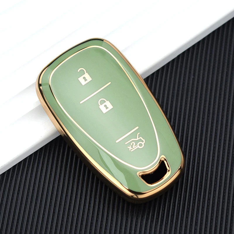 TPU Key Fob Cover for Chevy Malibu, Camaro, Cruze, Equinox, Bolt, Trax