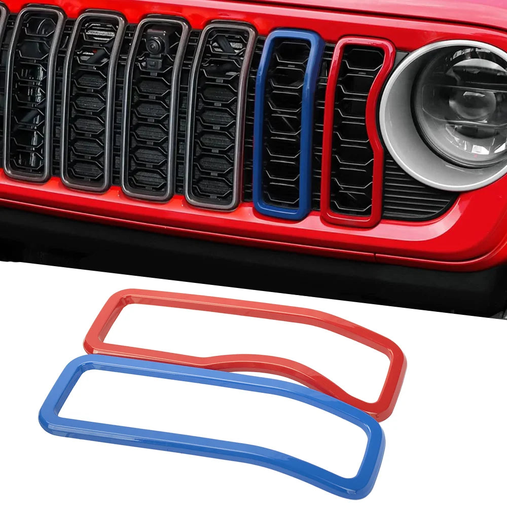 Grille Insert Trim Rings for 2024-2025 Jeep Wrangler JL / Gladiator JT