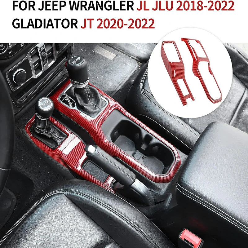 4WD Shift Panel Trim Cover for 2018-2023 Jeep Wrangler JL