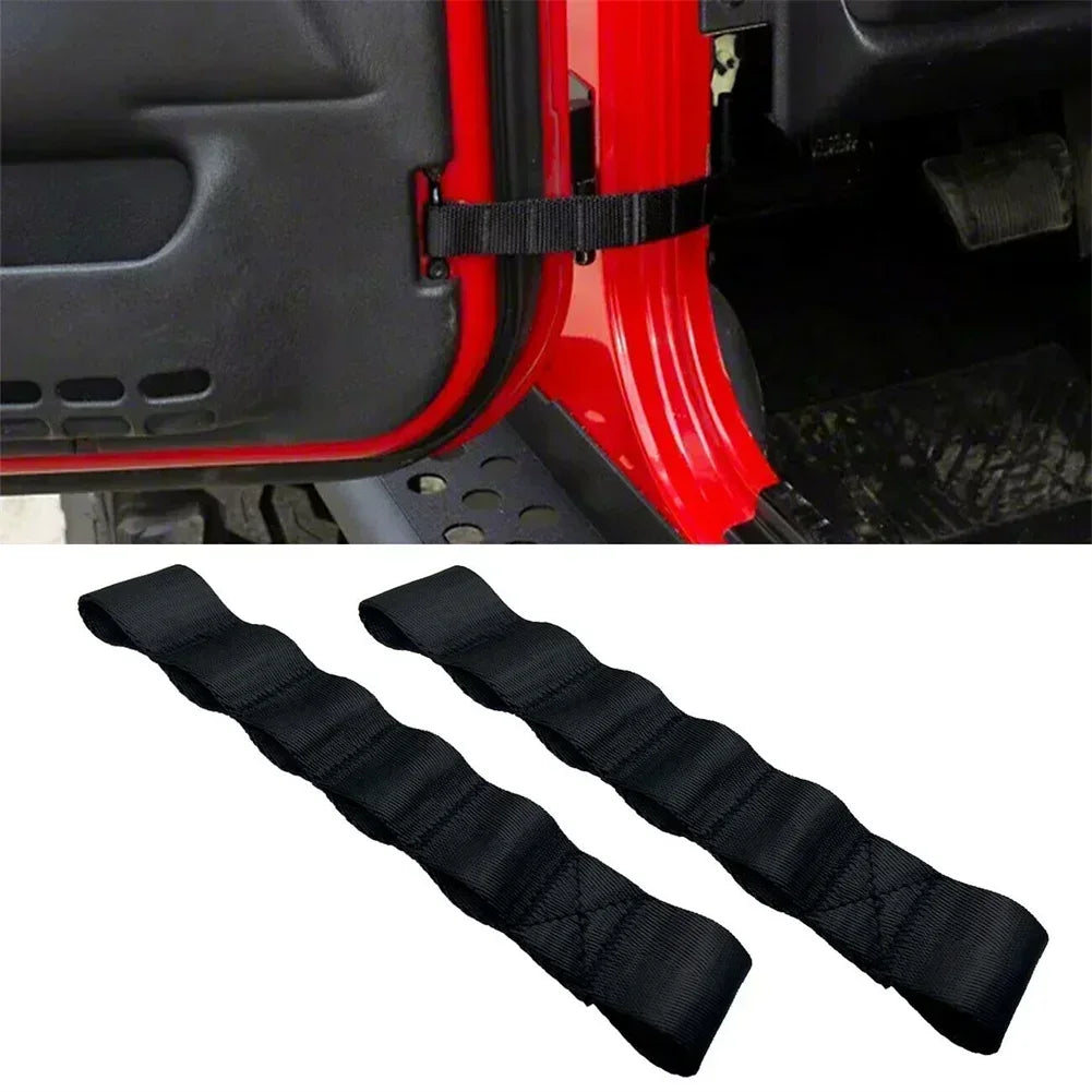 Door Limiting Check Straps for 1995-2021 Jeep Wrangler, 2 Pcs