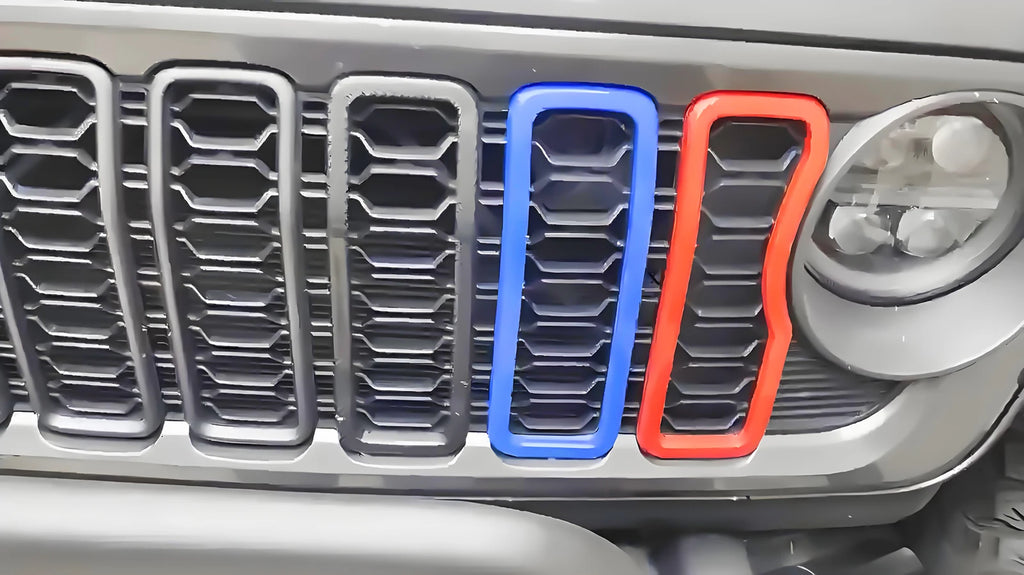 Grille Insert Trim Rings for 2024-2025 Jeep Wrangler JL / Gladiator JT