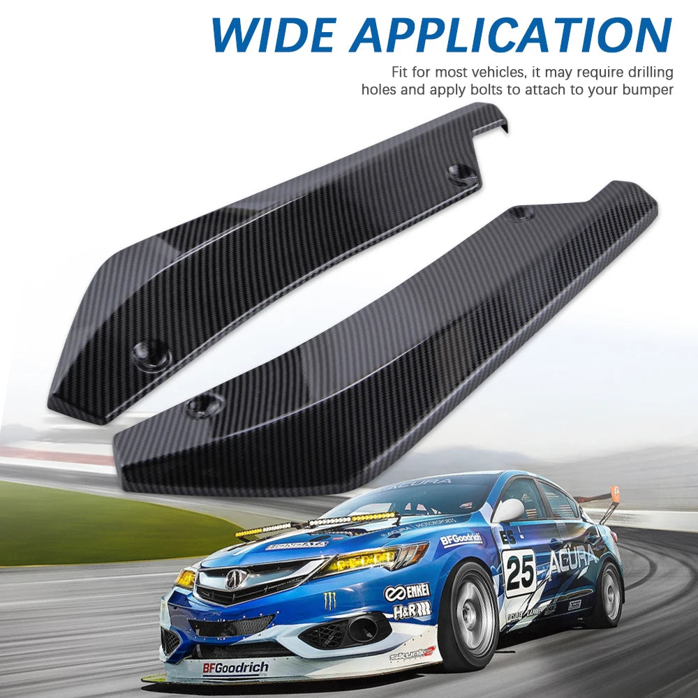 Rear Bumper Splitter Canards for 2018-2021 Dodge Charger and Challenger