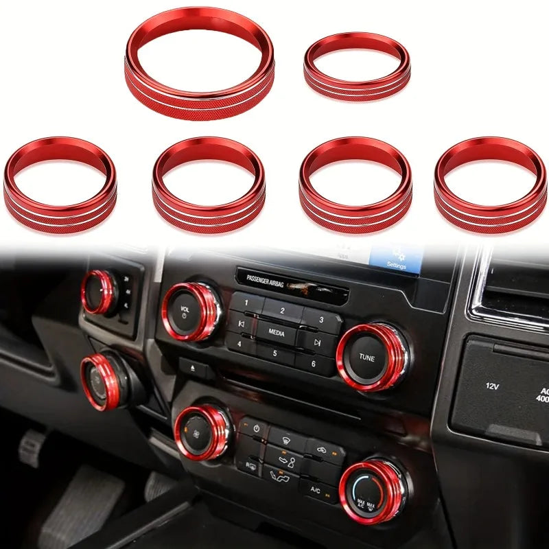 A/C, 4WD, Trailer & Volume Knob Trim for 2016-2019 Ford F-150 XLT
