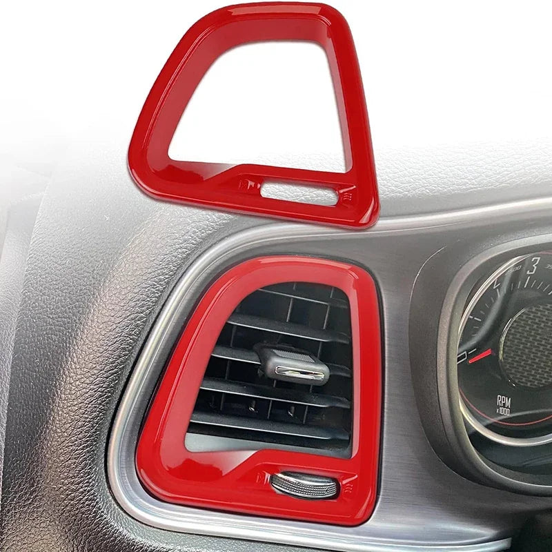 Center Console Air Vent Trim, 4-Piece, 2015-2020 Dodge Challenger