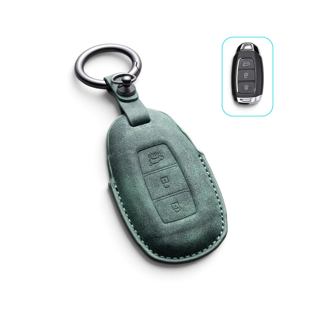 Suede-Finish Key Fob Cover for Dodge Challenger, Charger, Durango, Journey, Dart
