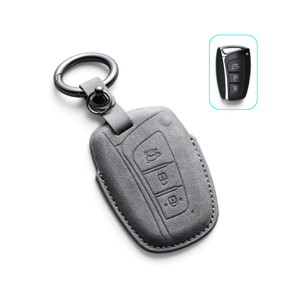 Suede-Finish Key Fob Cover for Dodge Challenger, Charger, Durango, Journey, Dart