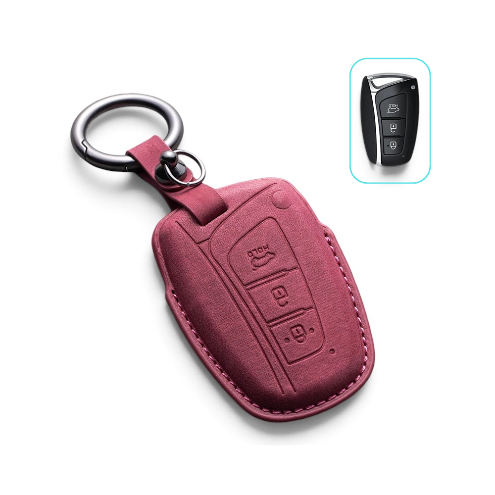 Suede-Finish Key Fob Cover for Dodge Challenger, Charger, Durango, Journey, Dart