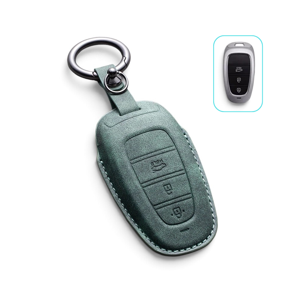 Suede-Finish Key Fob Cover for Dodge Challenger, Charger, Durango, Journey, Dart