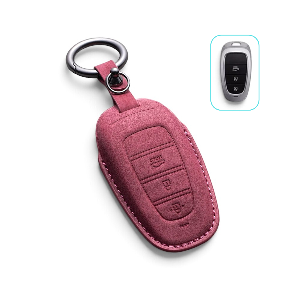 Suede-Finish Key Fob Cover for Dodge Challenger, Charger, Durango, Journey, Dart
