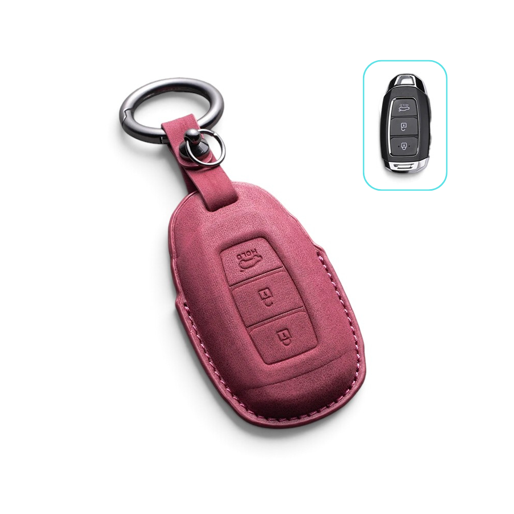 Suede-Finish Key Fob Cover for Dodge Challenger, Charger, Durango, Journey, Dart