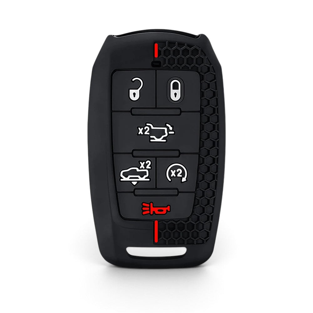 Silicone Key Fob Cover for Jeep Wrangler / Grand Cherokee / Compass / Renegade