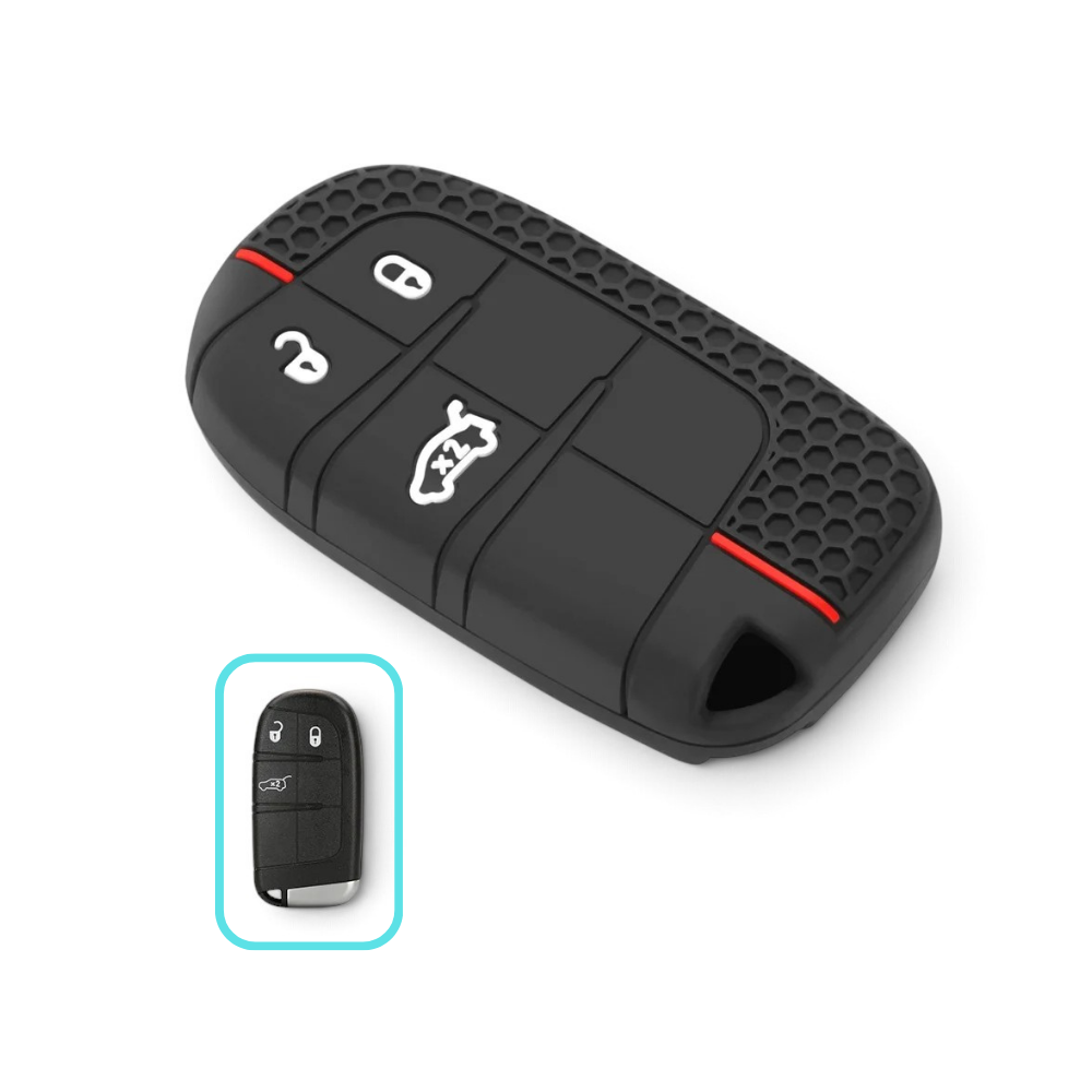 Silicone Key Fob Cover for Dodge Ram, Charger, Challenger, Durango