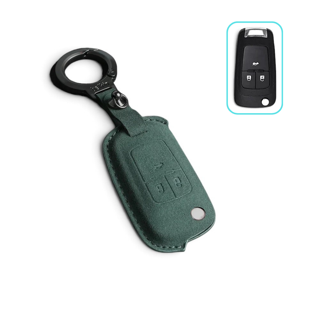 Suede-Finish Key Fob Cover for Chevrolet Camaro, Silverado, Tahoe